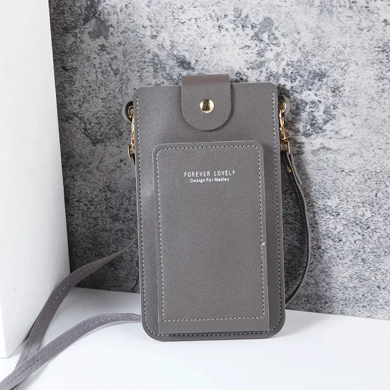 NovaBag Solid Color Fashion Shoulder Bag For Women Crossbody Phone Wallet And Card Holder