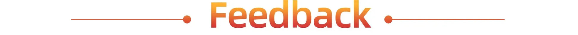 Feedback banner graphic in orange gradient with lines and dots, for Simples Market BQCC car radio listing.