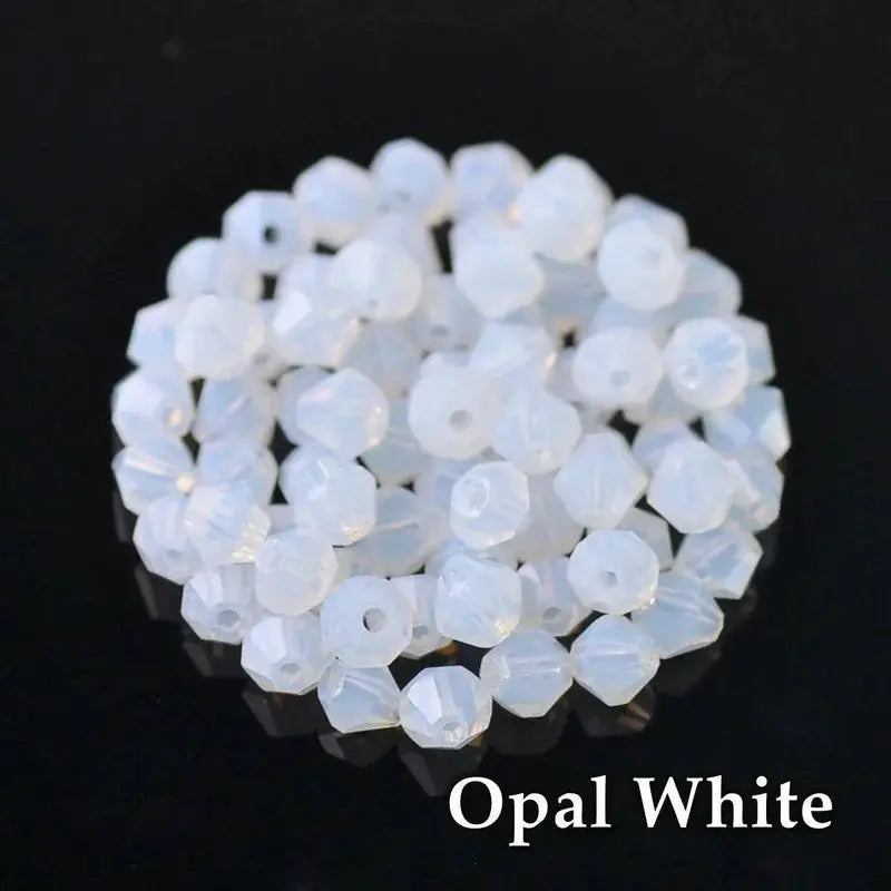 300Pcs Exquisite 4mm Bicone Crystal Beads for Jewelry Making Accessories 061-080