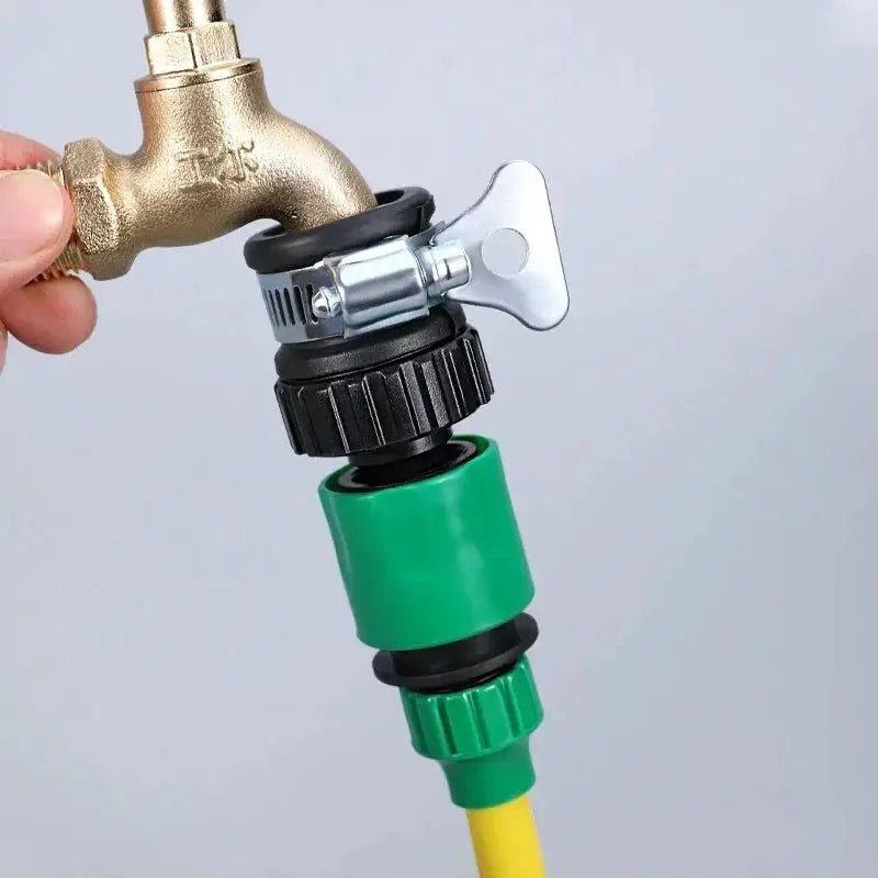 Durable Universal Water Faucet Adapter 2 Pack Plastic Hose Fittings Quick Connect For Car Washing Garden Irrigation