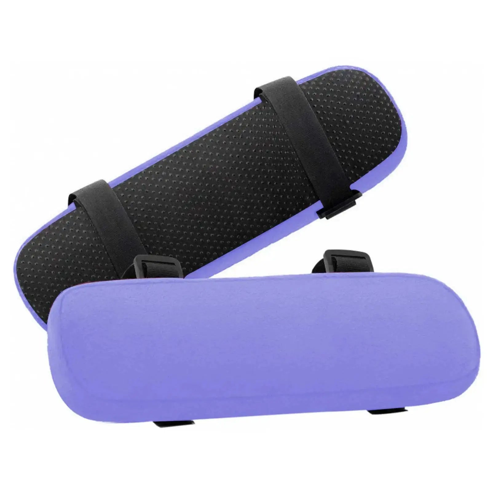 Simples Market 2-pack purple memory-foam chair armrest cushions with removable washable covers and elastic straps