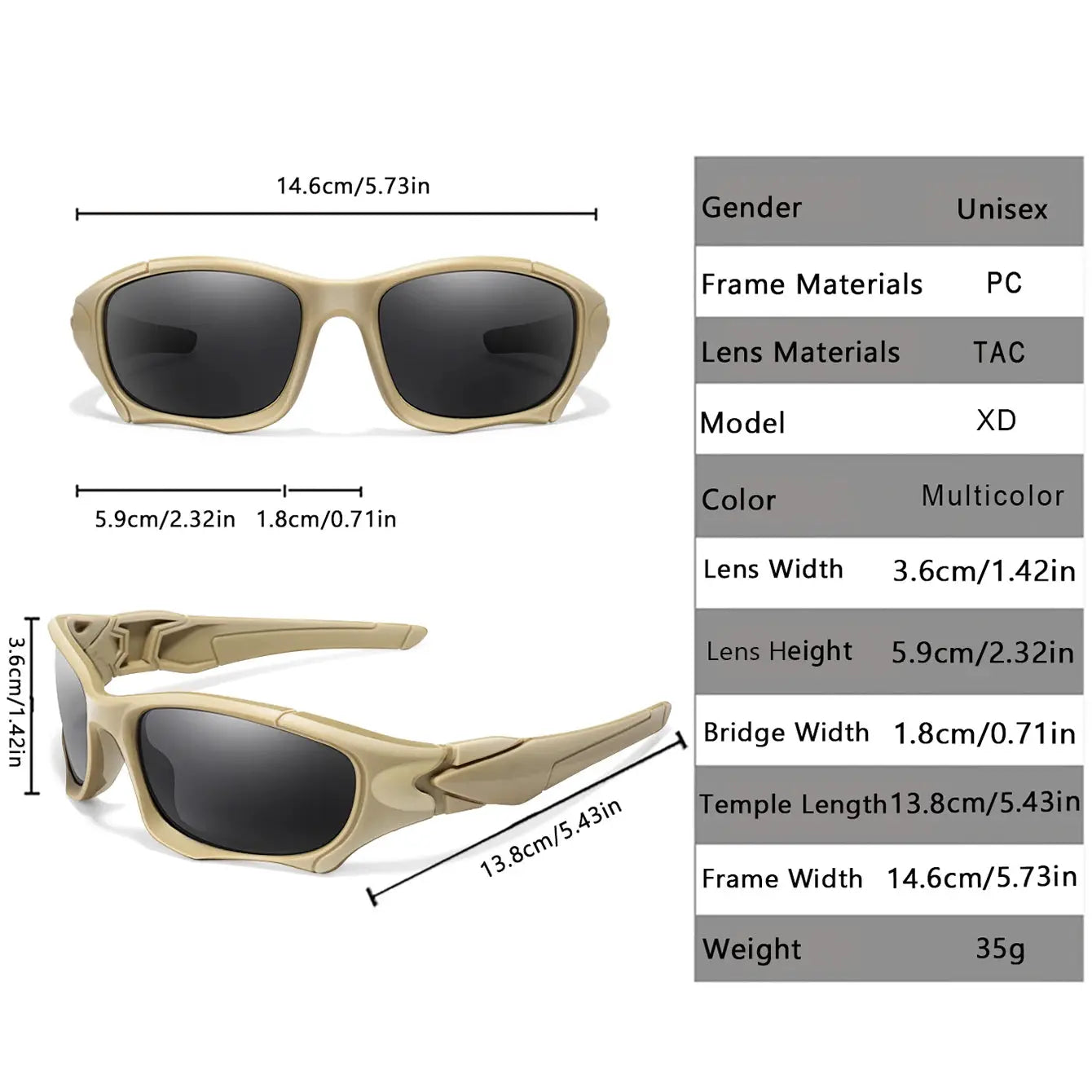 Polarized Fishing Sunglasses For Men And Women Classic Camouflage UV Protection For Outdoor Driving Cycling Hiking