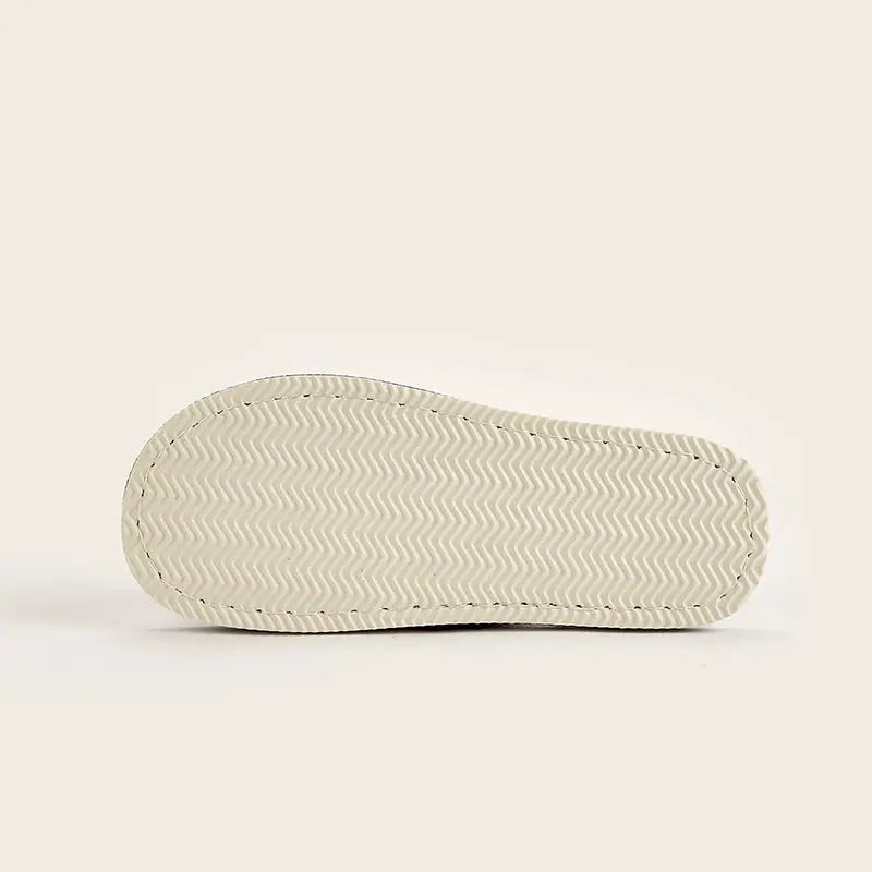 Home Linen Slippers For Men And Women Breathable Open Toe Indoor Slippers Hemp Upper EVA Sole Spring Autumn