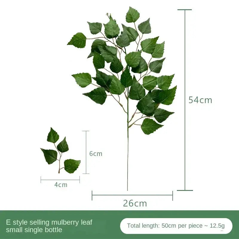 Simples Market artificial eucalyptus leaf arrangement, 2-piece set with a 54 cm stem and a 6 cm sprig of green leaves