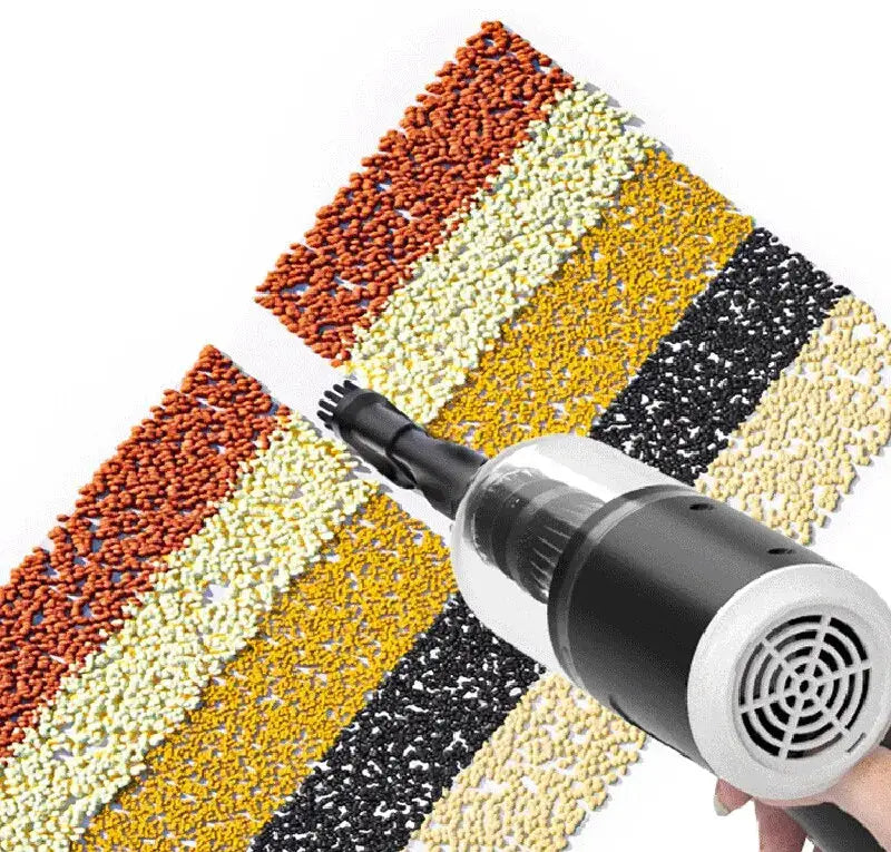 Black handheld wireless car vacuum cleaner, 9000Pa, USB charging, 1200mAh, wet/dry mini cleaner