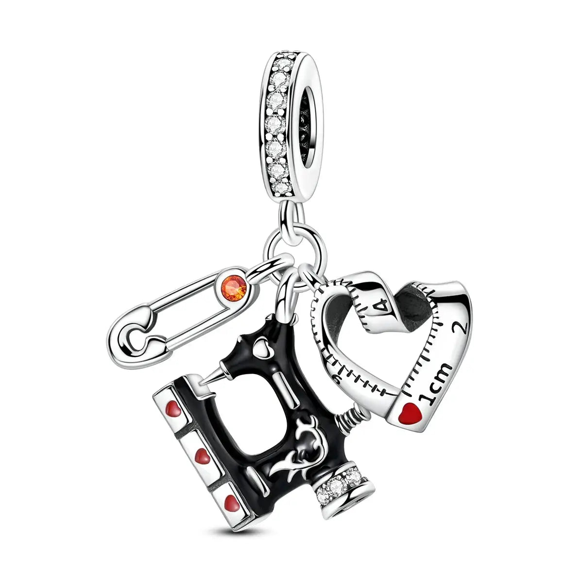 925 Silver Charm Openable Nesting Doll Rose Princess Dress Pendant for Bracelet DIY Fashion Jewelry