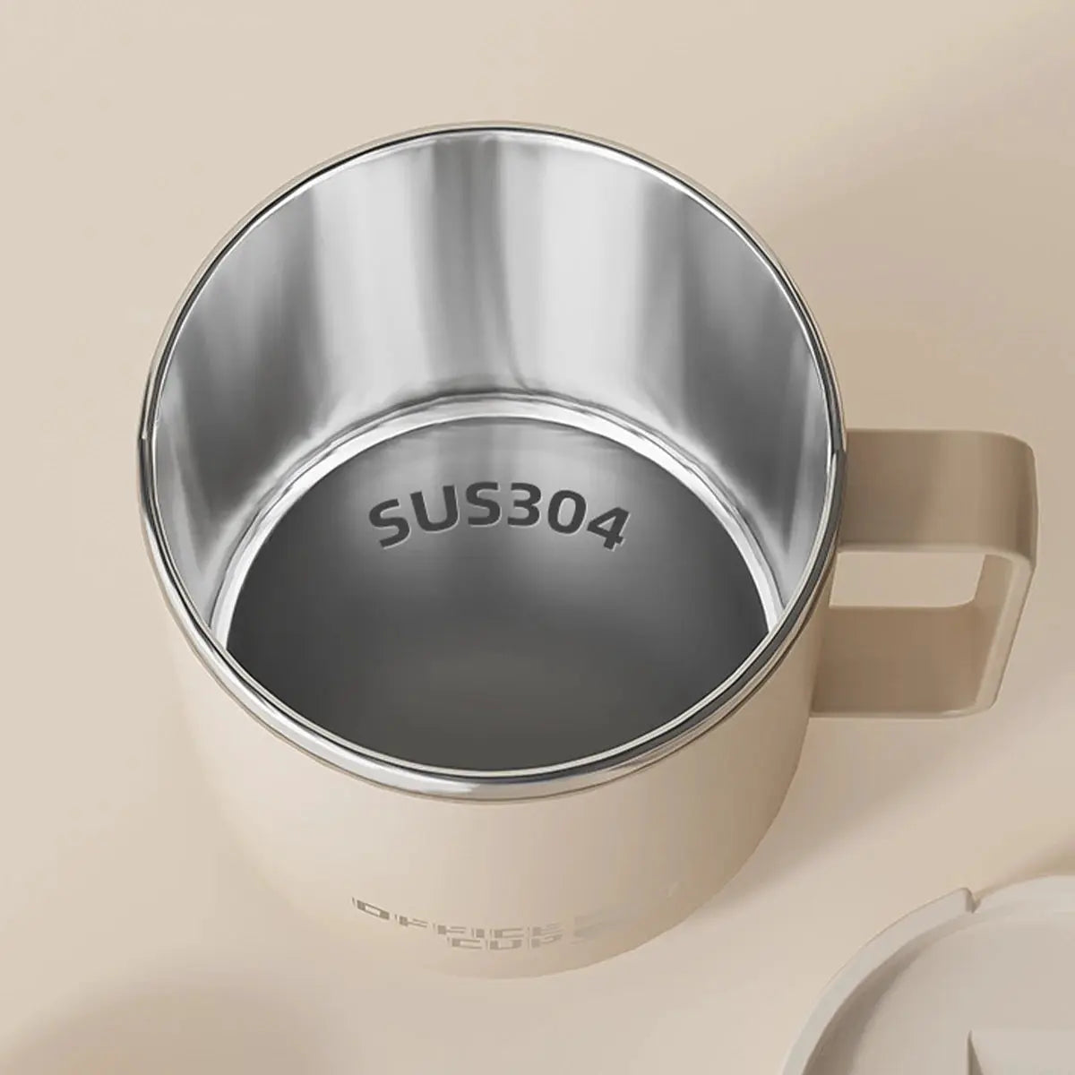 Double Wall Insulated 304 Stainless Steel Coffee Mug With Handle Leak Proof 500ml 16oz Drinkware For Adults And Students