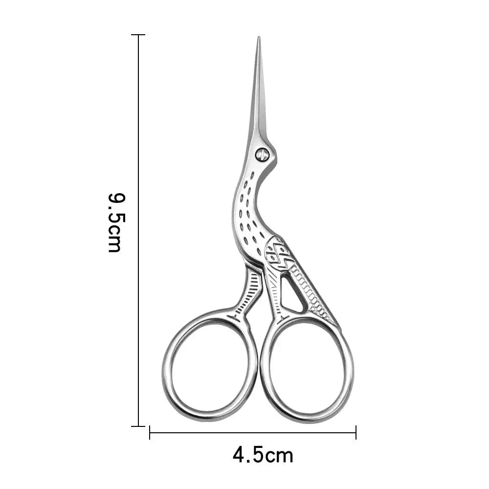 European Style 9CM Stainless Steel Makeup Scissors Multi Functional Eyebrow Nose Hair Manicure Tool