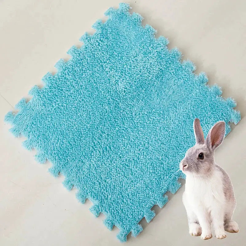 EVA foam pet warming mat blue, 30x30cm, soft sleeping pad for small pets by Simples Market