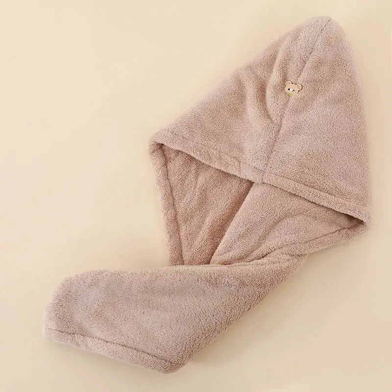 10Pcs Quick Dry Hair Towels Microfiber Absorbent Spa Sauna Bath Set With Buckle Design For Hair Care