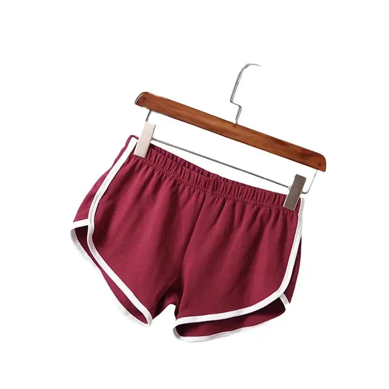 VivaFit Womens Casual Fitness Shorts Slim Fit Breathable Cotton Blend For Running Cycling And Gym
