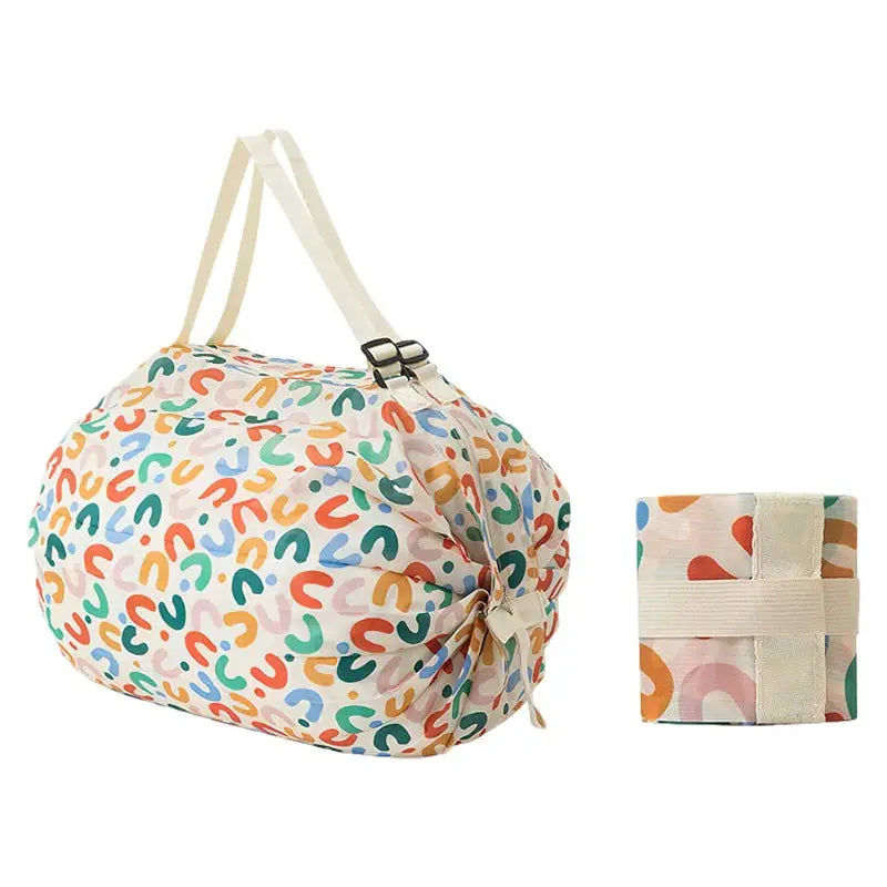 UrbanFold Nylon Foldable Shopping Bag Waterproof Travel Tote For Portable Storage Beach To Grocery