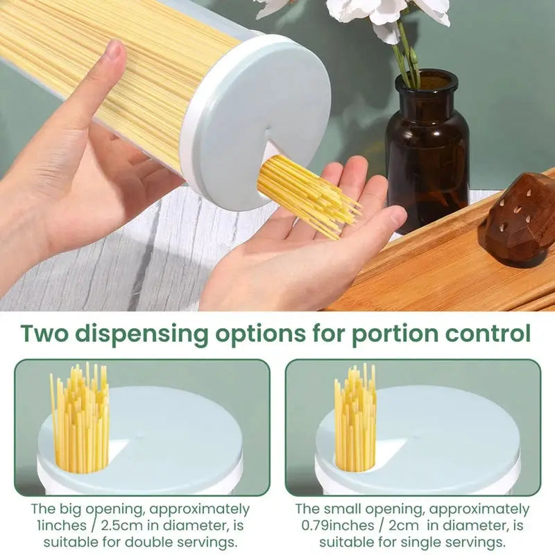 1pc Noodles Sealed Can Food Storage Container For Spaghetti Noodles With Locking Lid Food Grade Plastic Kitchen Storage