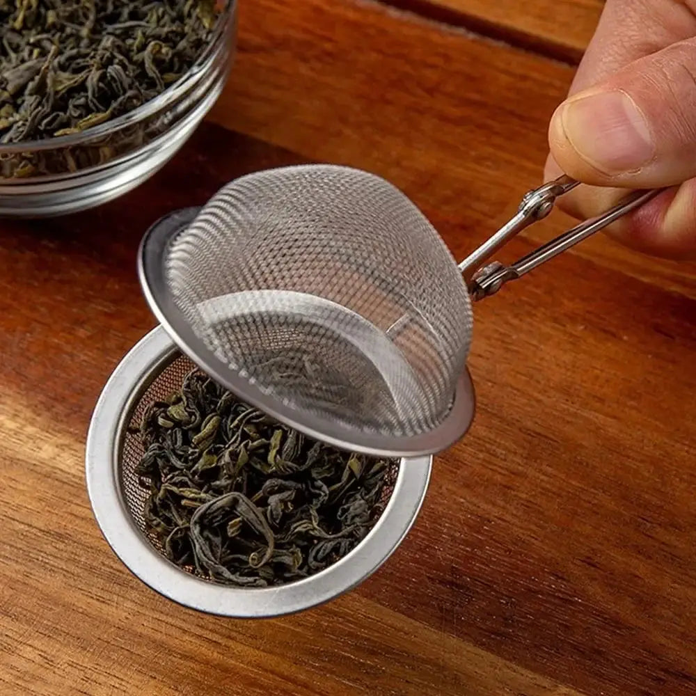 Stainless Steel Spoon Tea Ball Infuser With Handle Mesh Filter For Loose Leaf Tea And Herbs