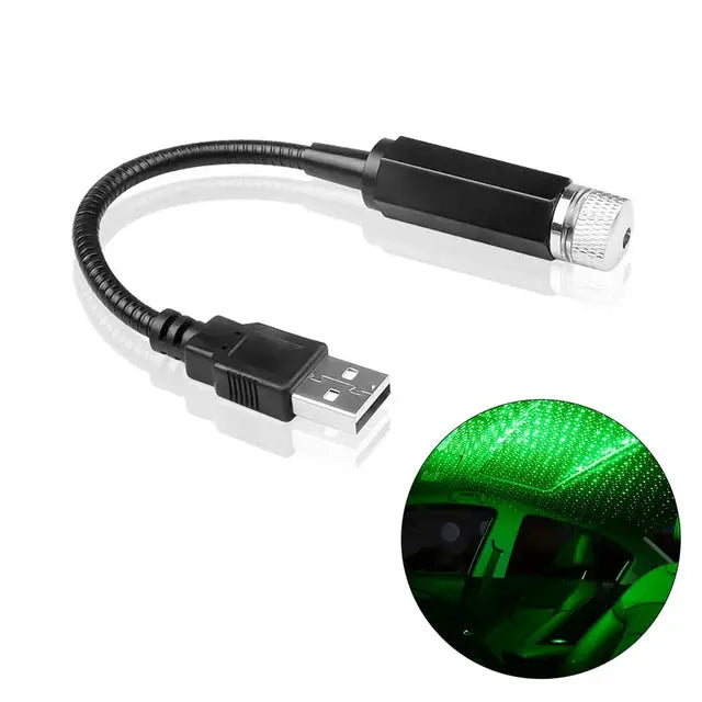 Mini LED Car Roof Star Night Light Projector USB Powered Galaxy Sky Ceiling Decor for Auto Roof and Room