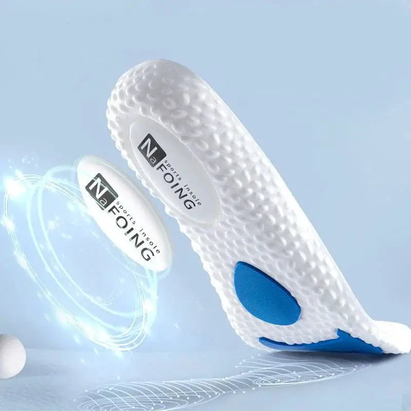 Men's Soft Sole Sports Insoles Shock Absorbing Breathable For Summer Comfort And Fatigue Free Standing Long Hours
