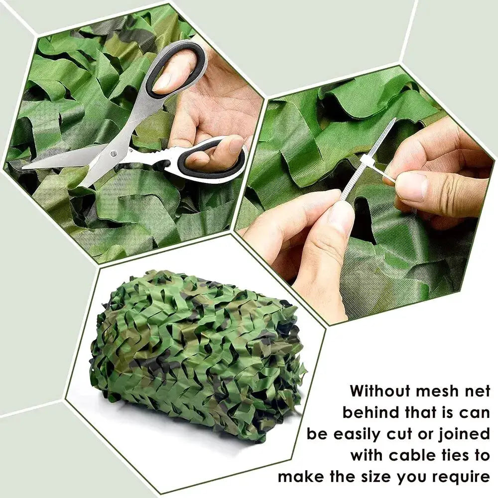 Camouflage Netting For Outdoor Camping Sunshade Mesh Camo Net For Hunting Shooting Military Car Covers And Sun Shelter