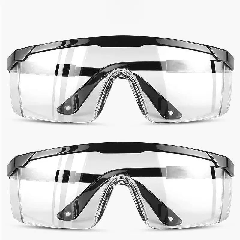 SafeGuard 2 Pack Anti Splash Safety Glasses Lightweight Impact Resistant Lenses For Dust Wind Debris Protection