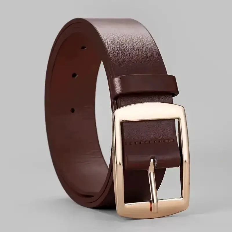 Designer PU Leather Belt Unisex For Men And Women With Metal Pin Buckle Premium High Quality