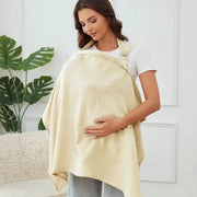 Muslin Nursing Cover For Breastfeeding Women Breathable Arch Neckline Nursing Apron For Public Feeding And Privacy