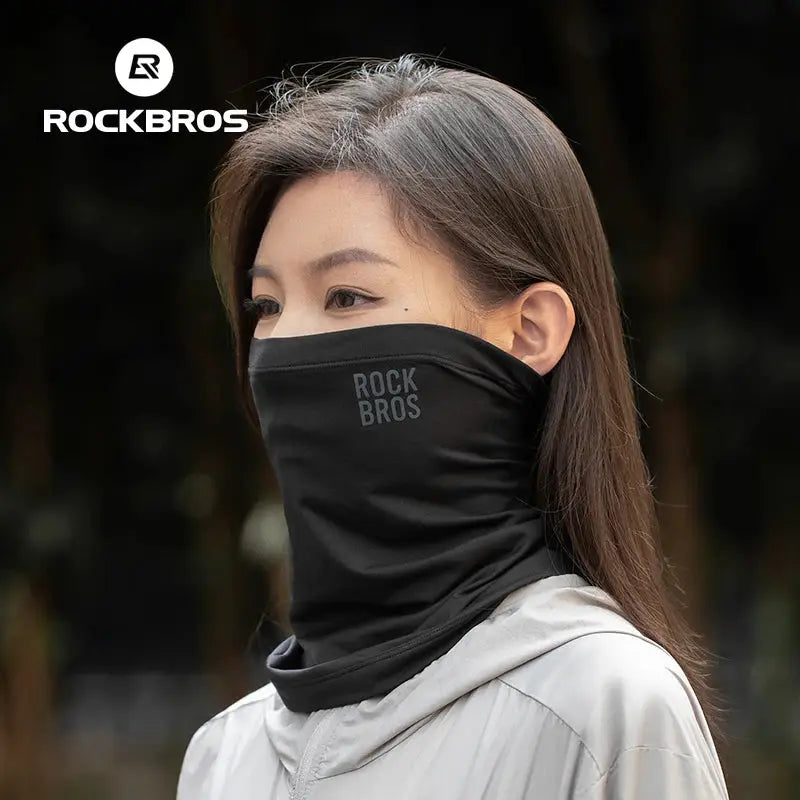 RockBros Winter Keep Warm Cycling Face Mask Fleece Balaclava Neck Scarf Hiking Camping Windproof MTB Road Bike