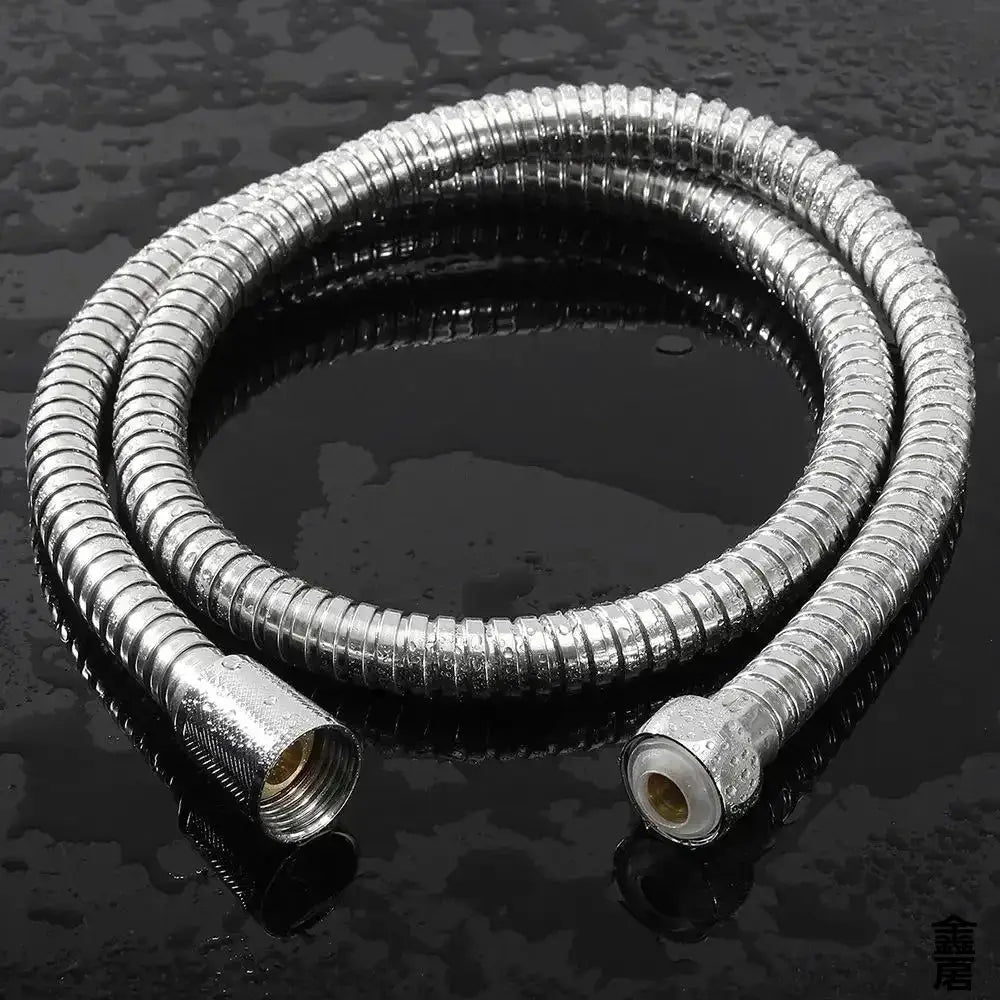 Simples Market flexible stainless steel shower hose, chrome finish