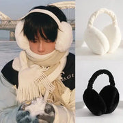Soft Plush Earmuffs For Men And Women Unisex Outdoor Winter Warmth Cold Protection Solid Color Fashion