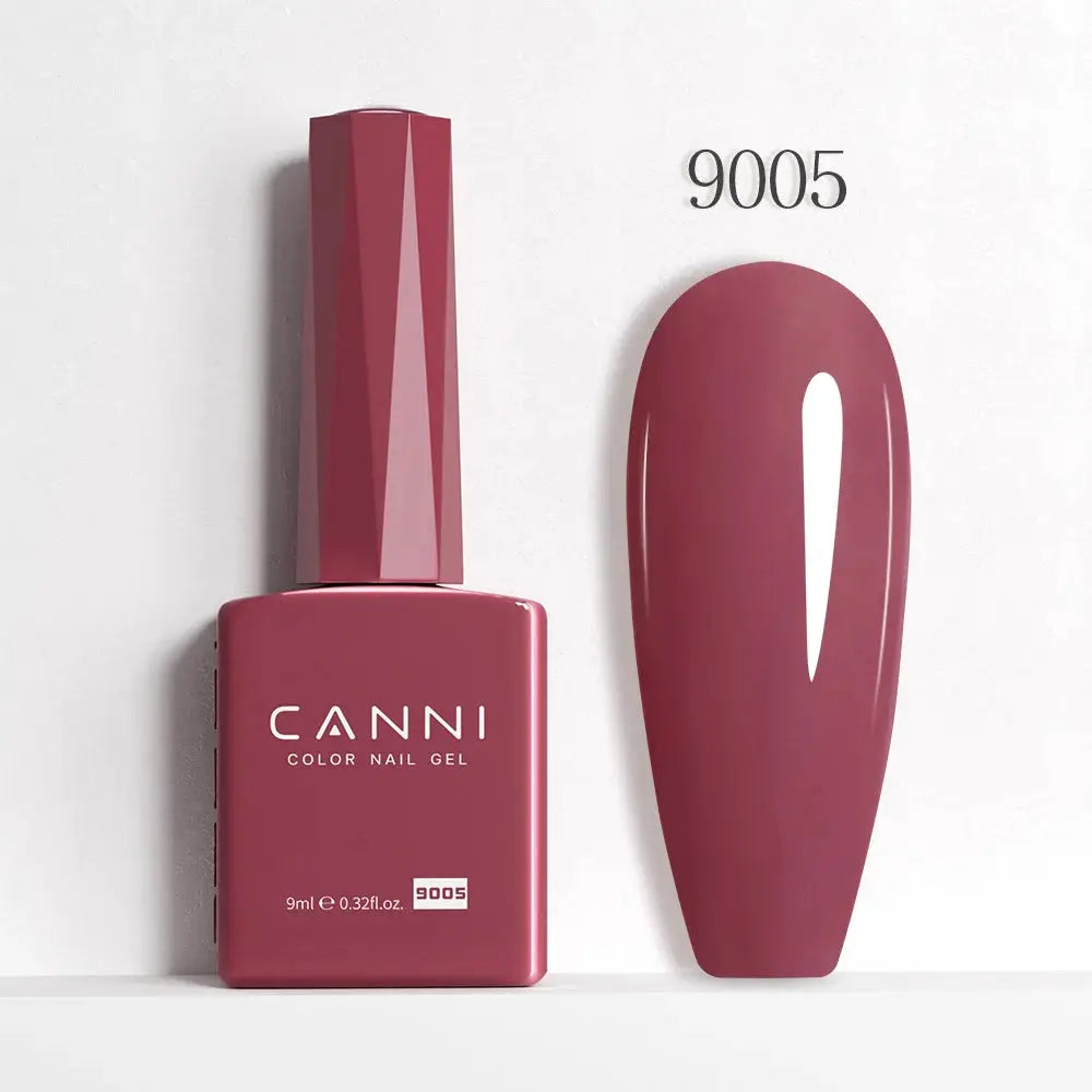 Canni Hema Free Nail Gel Polish Christmas Red Collection Semi Permanent 9ml Long Lasting Shine