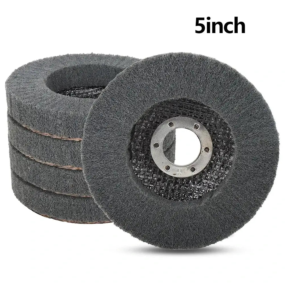 DBSAFE Nylon Fiber Flap Polishing Wheel Disc 4 4.5 5 Inch 800 Grit For Angle Grinder Wood Metal Buffing
