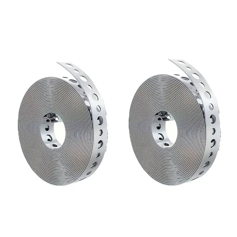 Galvanized Steel Tape Roll With Prepunched Multislot Design For Pipe Support And Sheet Metal Work