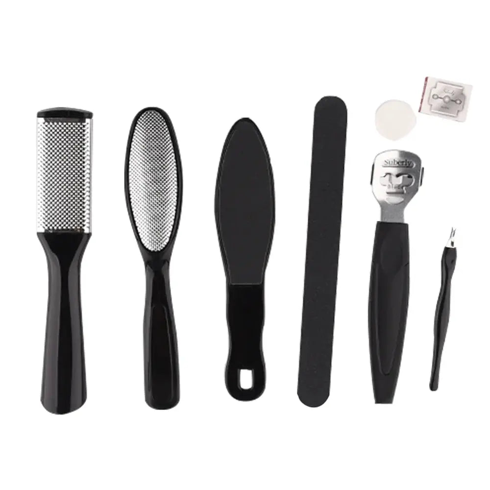 Stainless Steel Pedicure Kit 8 In 1 Professional Foot Care Set With Callus Remover And Dead Skin Rasp