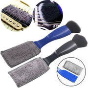 Double Head Guitar Cleaning Brush for Strings and Fretboard Care, Dust and Rust Prevention, Instrument Cleaning Tool
