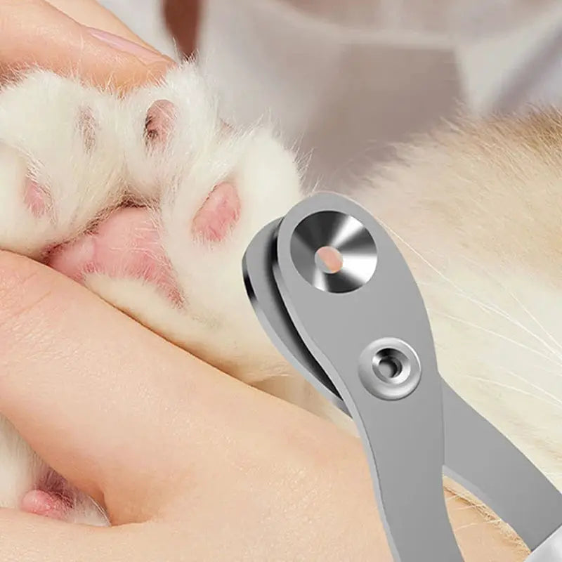 Circular Hole Cat Nail Scissors And Dog Nail Clippers Pro Toe Claw Trimmer For Small Pets Grooming Supplies