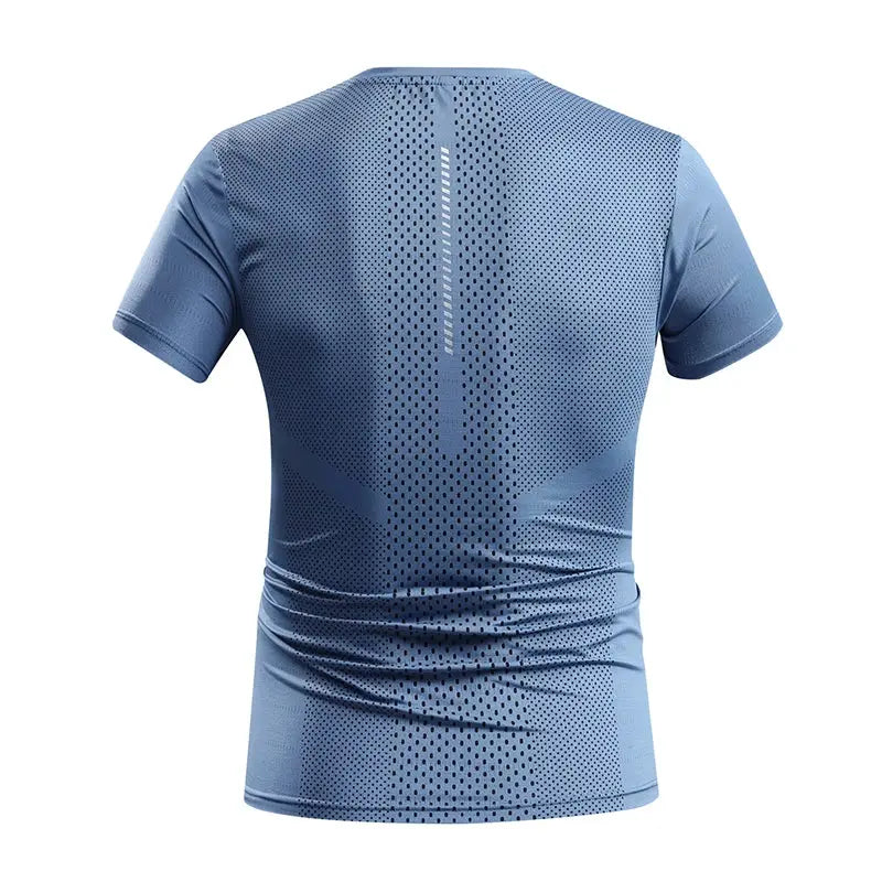 Mens Quick Dry Running Tee Breathable Summer Sports Shirt For Hiking Fishing And Outdoor Activities