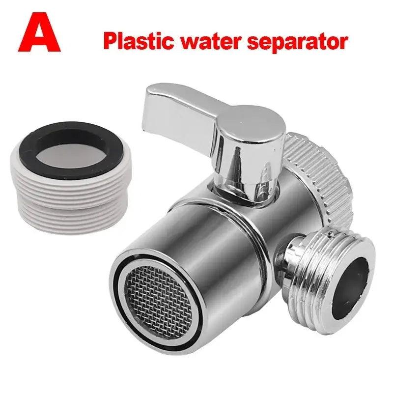 Kitchen Faucet Adapter And Water Tap Splitter Diverter Valve For Sink Shower Bidet Toilet Connector Bathroom Accessories