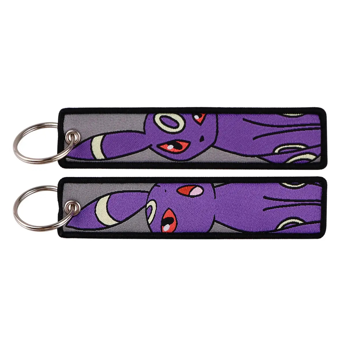 Gengar and Mewtwo Anime Keychain Zinc Alloy Double Sided Key Tag for Keys Car Motorcycle Gift for Men Women