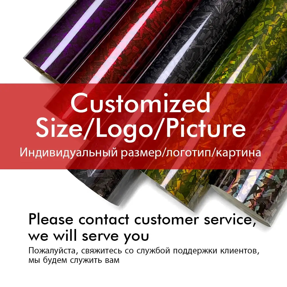 Carbon fiber vinyl wrap rolls, four glossy self-adhesive colors for car body by Simples Market