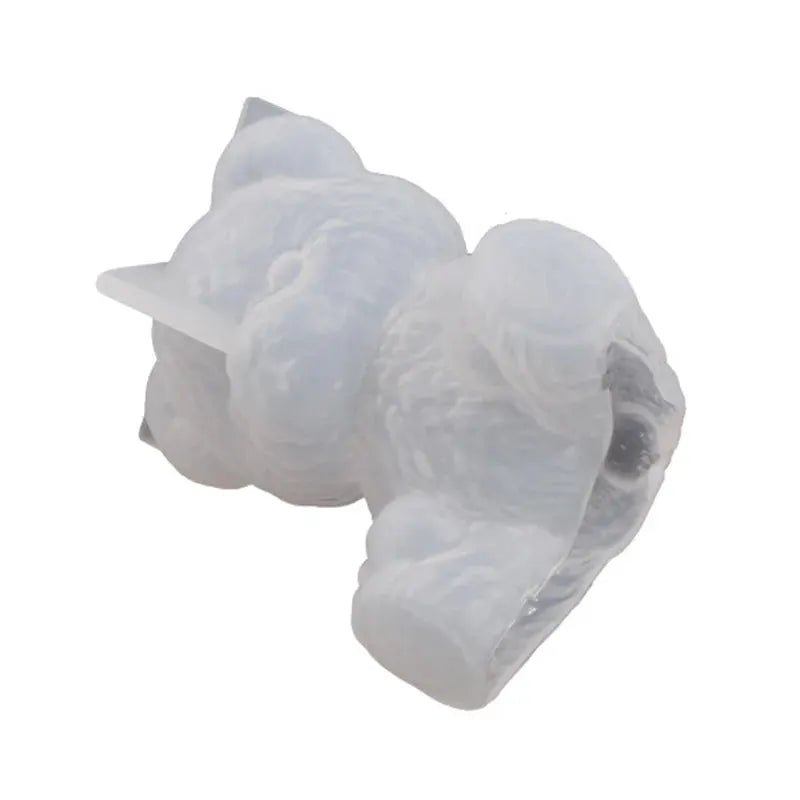 DIY Crystal Resin Drop Mold Teddy Bear 3D Sitting Bear Display Stand Fragrance Wax Resin Ornament Silicone Gel - Simples Market