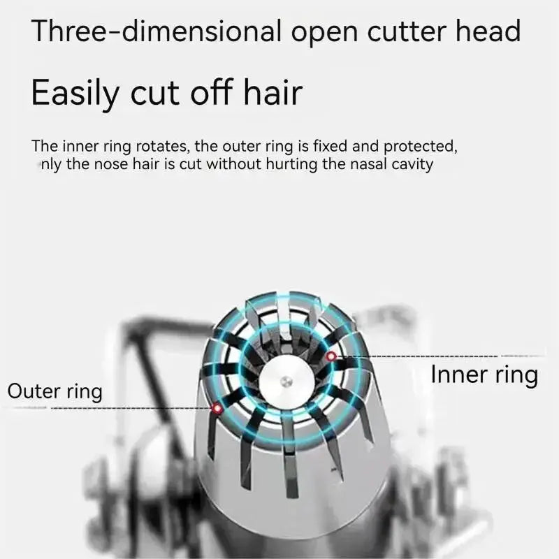 EverGroom Washable Portable Ear And Nose Hair Trimmer Stainless Steel Construction No Batteries Needed