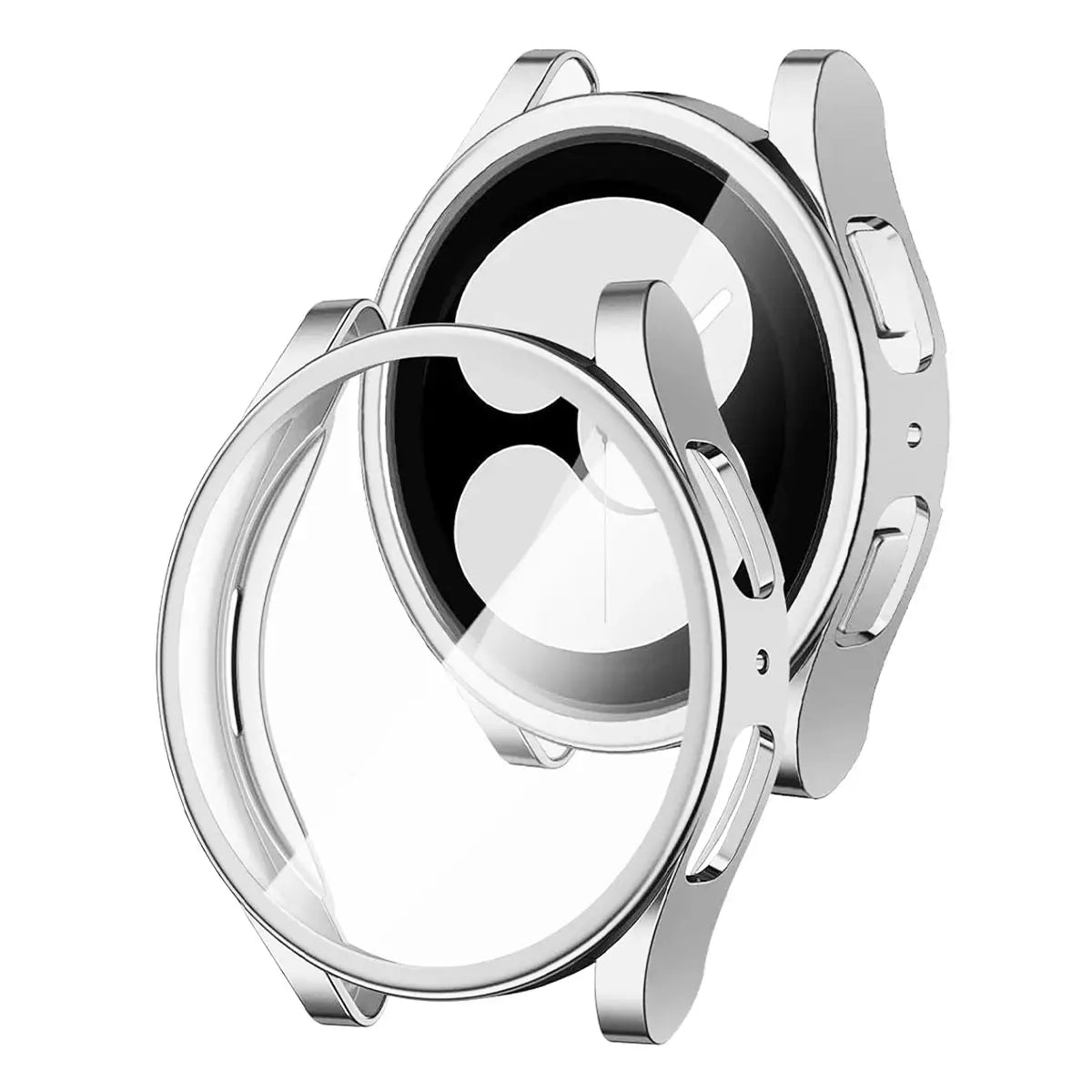 Simples Market silver soft TPU watch case for Samsung Galaxy Watch 4/5/6/7 (40mm/44mm), full protective shockproof cover