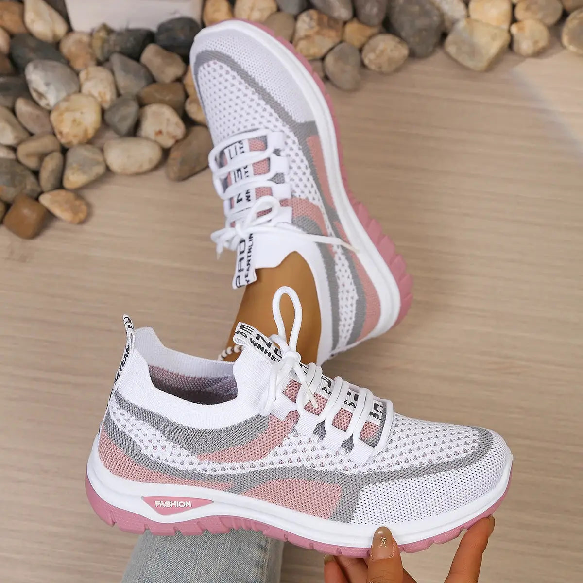 Women's Summer Casual Sneakers Two Tone Lightweight Comfort Versatile Work Shoes For Daily Wear And Travel