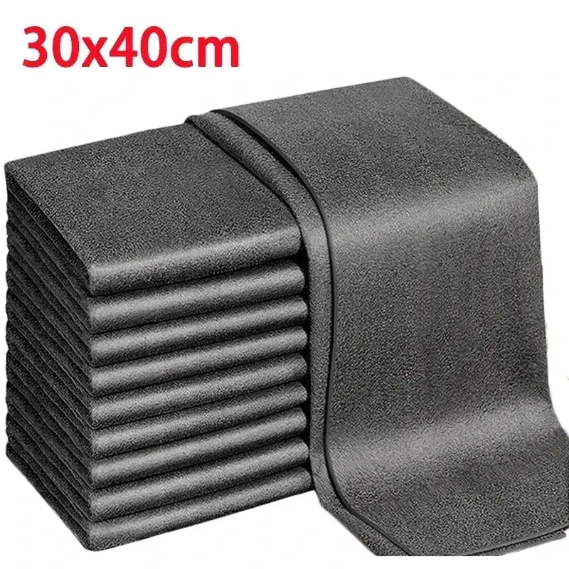 5 To 10 Pcs Magic Cleaning Cloths Microfiber Reusable Rags For Car Windows Mirrors And Household Kitchen Cleaning