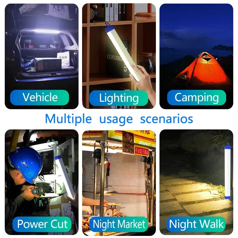 NovaLite LED Rechargeable Lamp Tube USB 5V Magnetic Portable Emergency Light For Camping And Outdoors