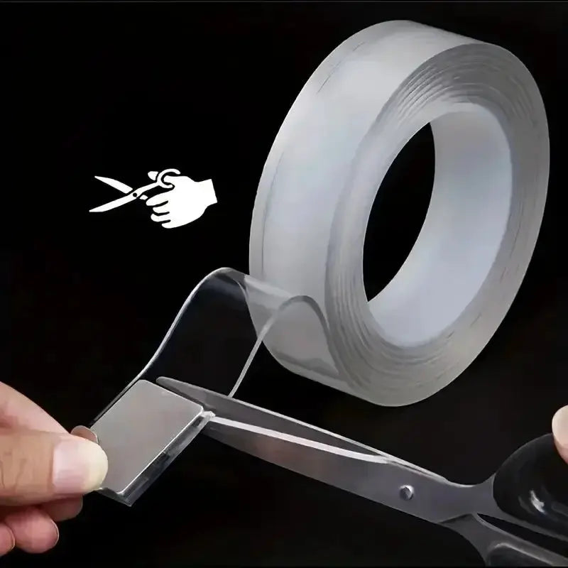 Nano Tape Traceless Double Sided Transparent Adhesive Tape 1M 2M 3M 5M Waterproof Reusable Cleanable Home DIY