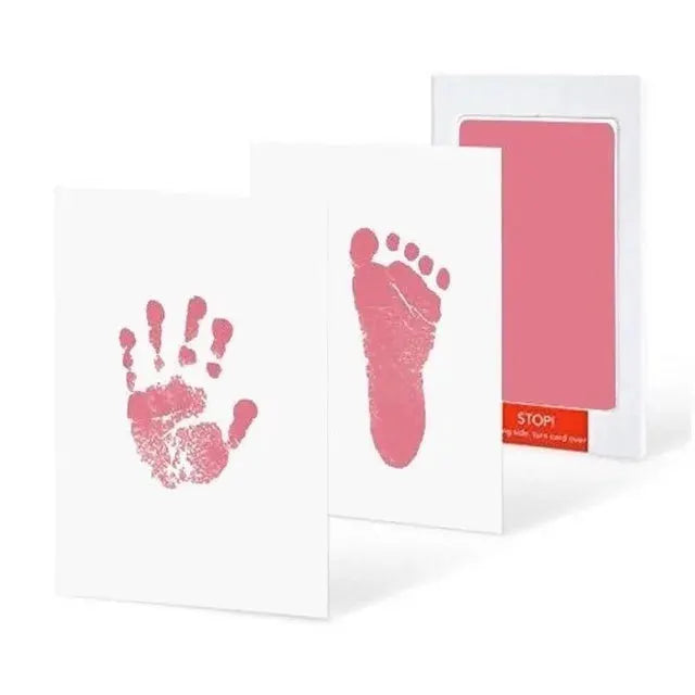 Newborn Baby Diy Hand And Footprint Kit With Ink Pads And Photo Frame Keepsake Gift For Parents
