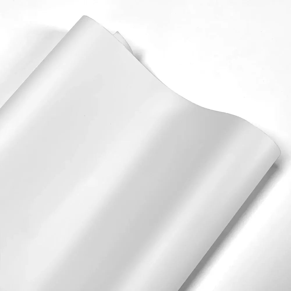 Matte white vinyl car wrap film roll, self-adhesive and waterproof, for car and motorcycle protection