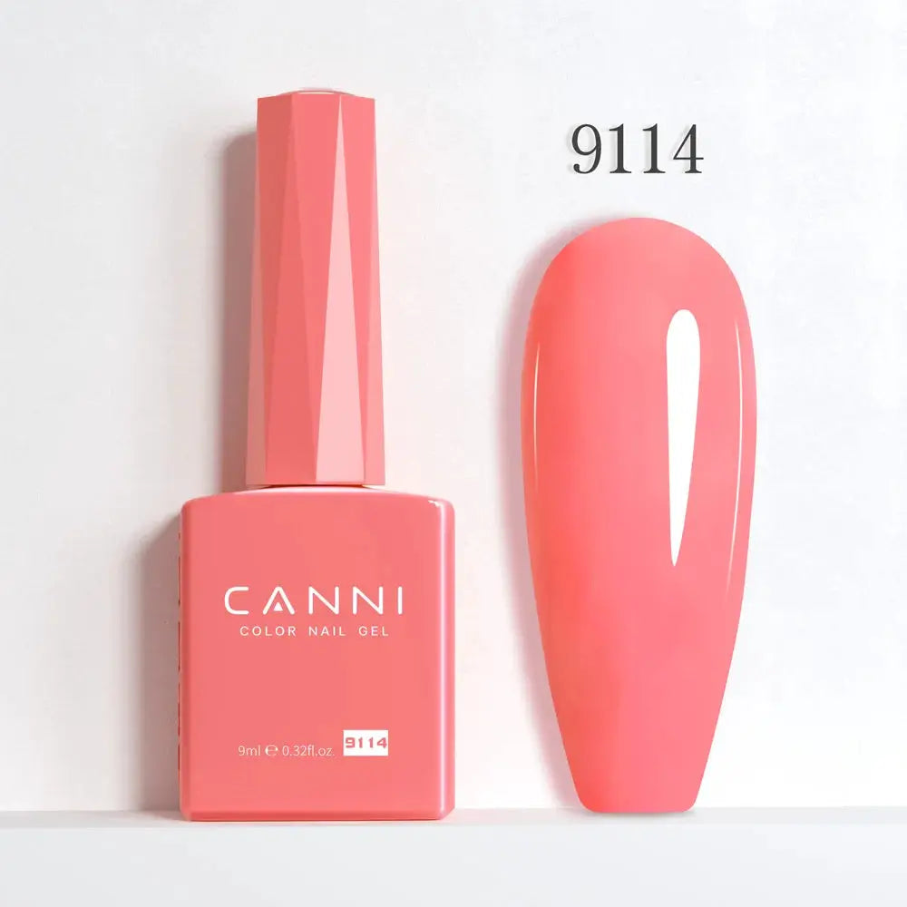 Canni Hema Free Nail Gel Polish Christmas Red Collection Semi Permanent 9ml Long Lasting Shine