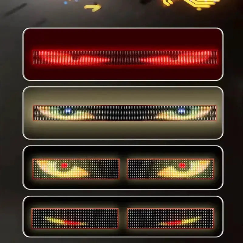 Truck Car Devil Eye LED Pixel Panel Light Remote Control 12V 24V