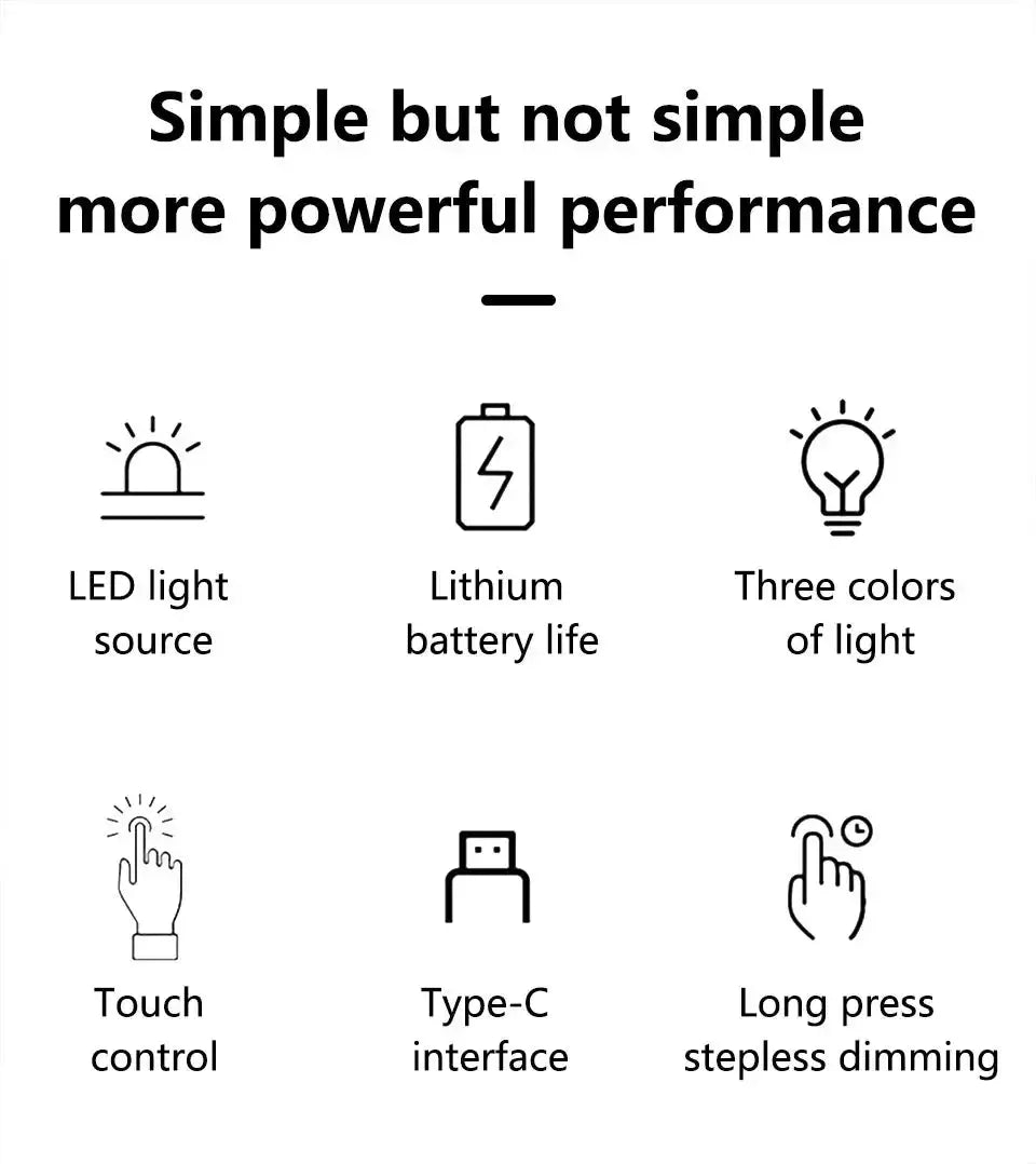 LED wireless wine bottle lamp portable touch lamp with LED light source, lithium battery, and three color options.