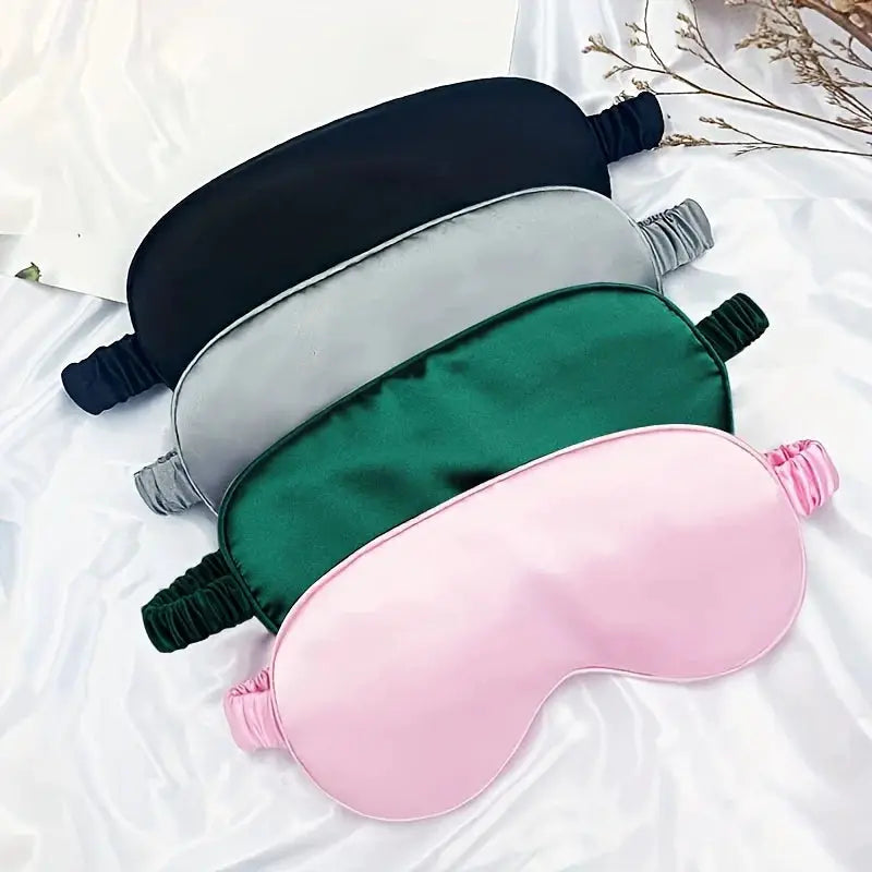 DreamSilk Double Sided Imitation Silk Sleep Eye Mask With Adjustable Strap For Blackout Travel And Naps